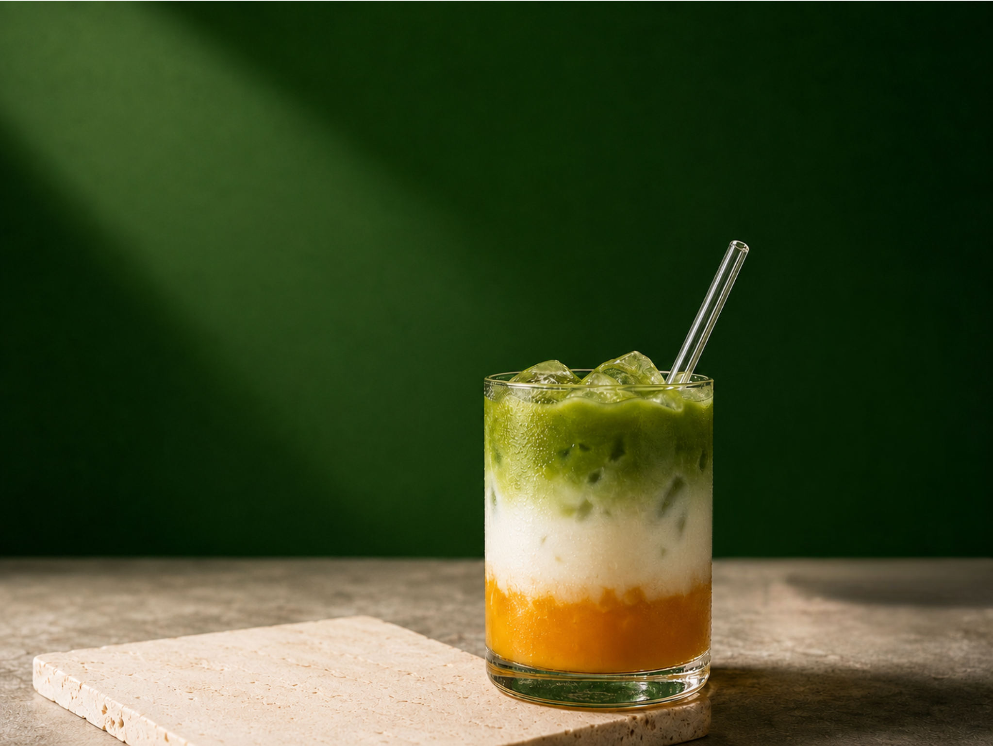 Sklenice s mango limonádou